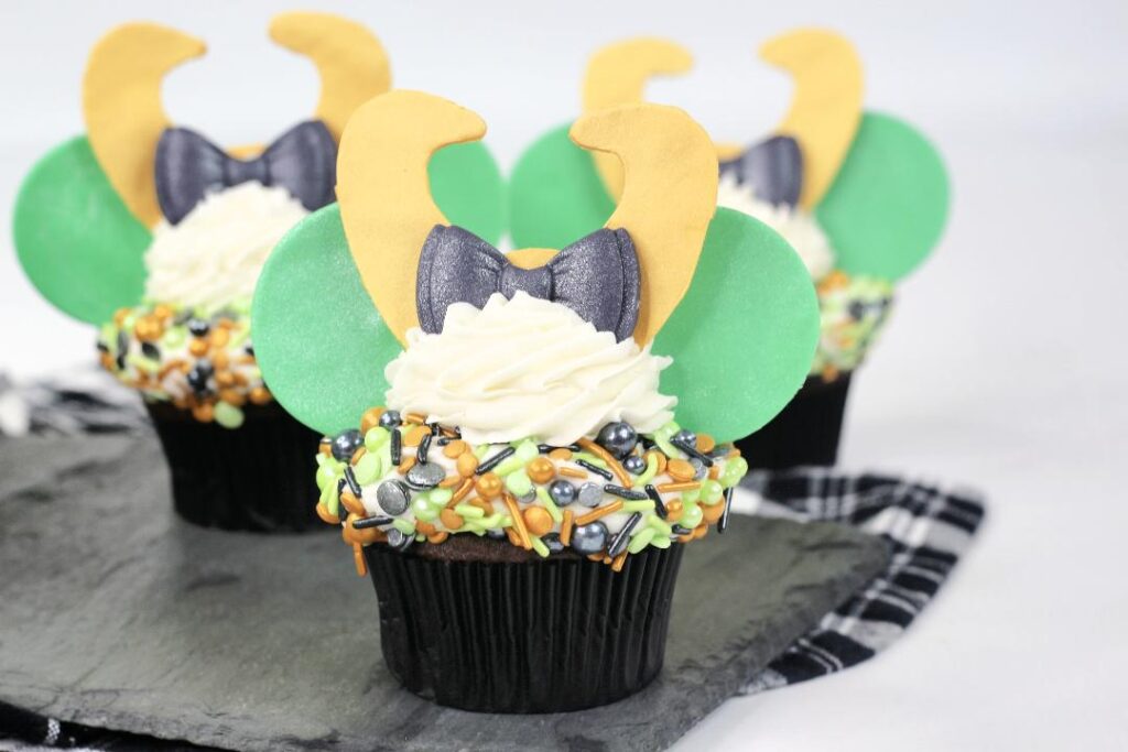 Loki Mickey Mouse Cupcakes