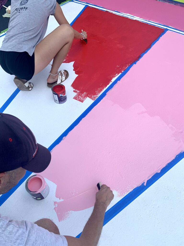 Best Way to Paint Senior Parking Spaces