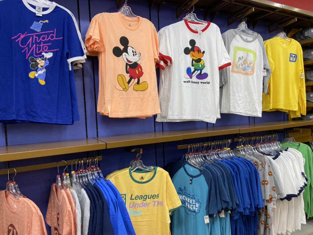 Disney t-shirts at Disney Outlet
