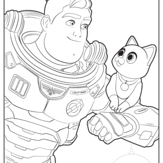 Buzz and Sox Lightyear Coloring Page