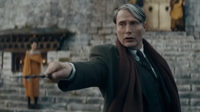Mads as Grindelwald in Fantastic Beasts 3