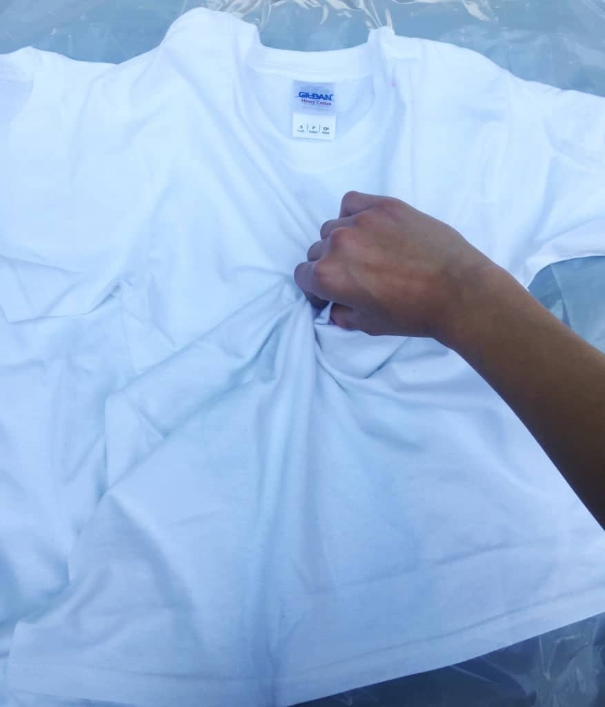 White Cotton Shirt for Tie Dye with Kids
