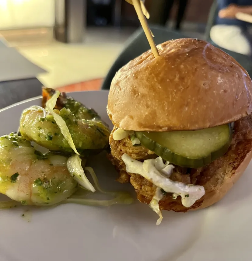 Pork Belly Sliders Top of the World Lounge