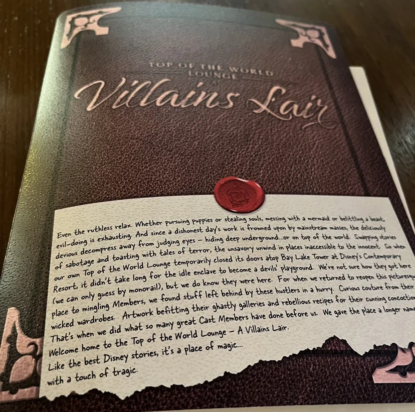 Top of the World Lounge A Villains Lair Review