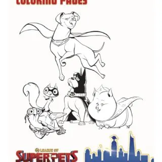 Free DC League of Super Pets Coloring Pages