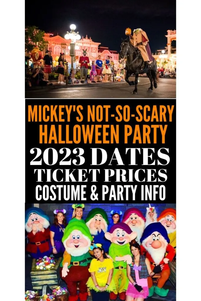 MICKEY'S NOT-SO-SCARY Halloween Party 2023 Party Dates