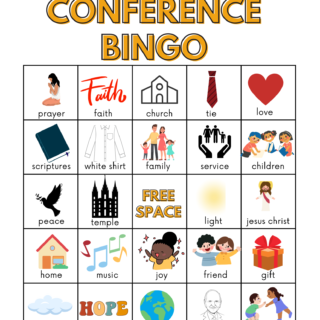 General Conference Bingo Printable
