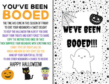You #39 ve Been Booed Free Printable Poem and Sign Lola Lambchops You #39 ve Been Booed Free Printable Poem and Sign Lola Lambchops