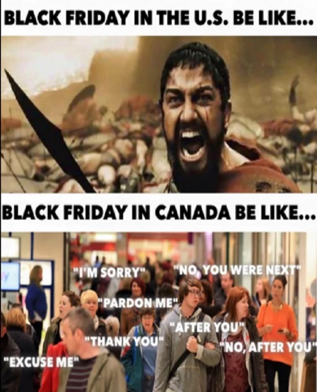 Black Friday Canada Meme