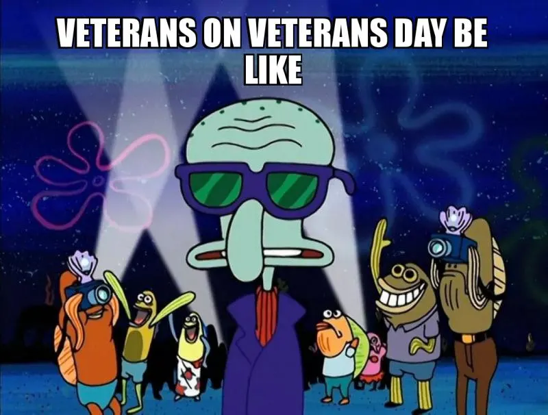 Spongebob Veterans Day Meme