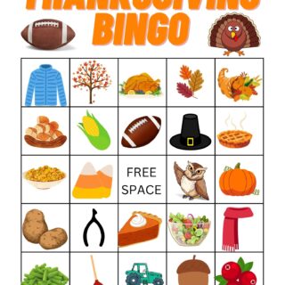 Thanksgiving Bingo Printable Card