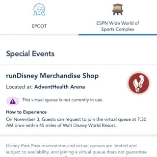 runDisney Expo Virtual Queue 2022