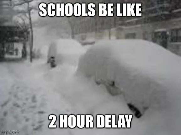 school snow memes