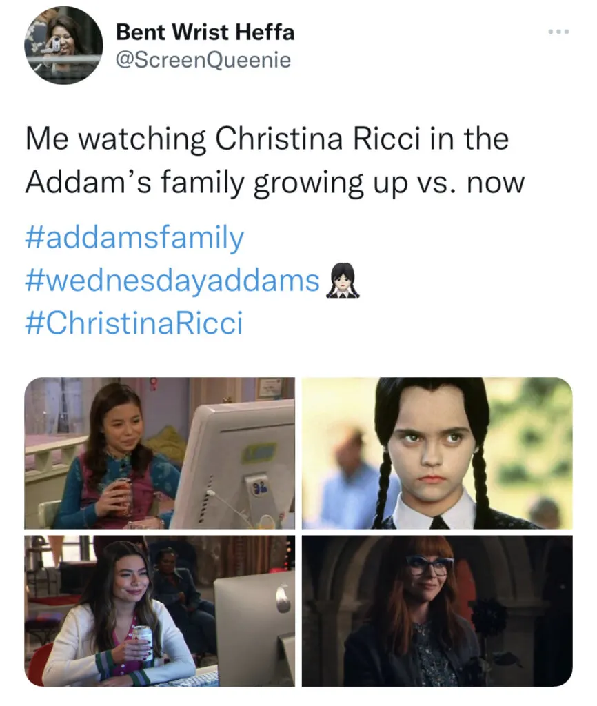 Christina Ricci Wednesday Meme