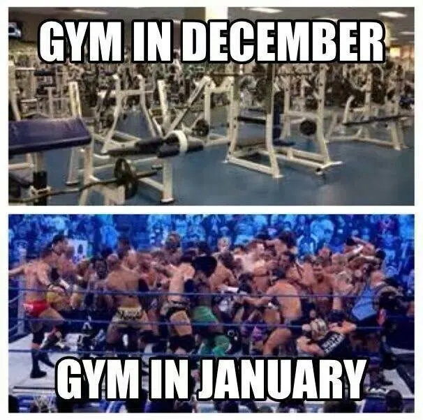 Gym in January