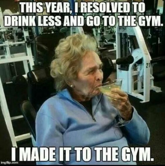 New Year Resolution Gym Meme
