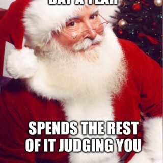 Salty Santa Meme