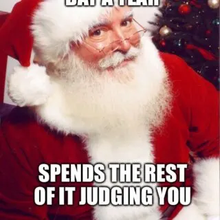 Salty Santa Meme