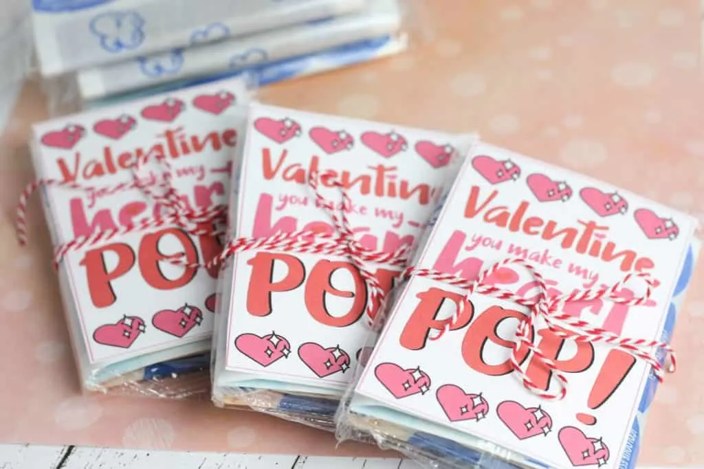 Printable Popcorn Valentines
