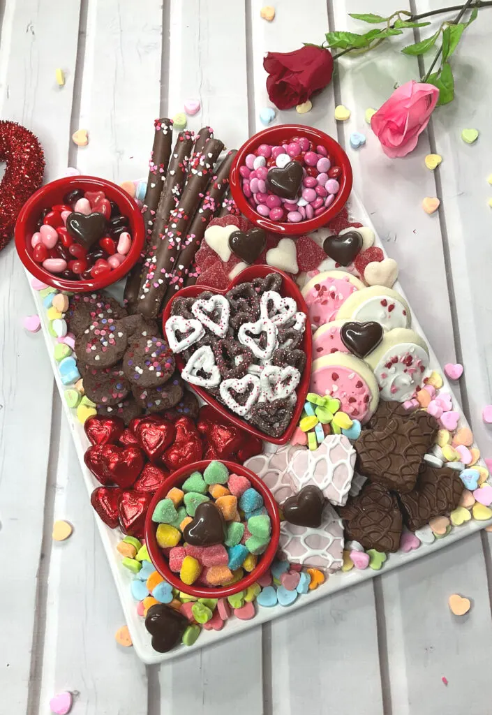Valentine's Day Dessert Board for Kids and Teens