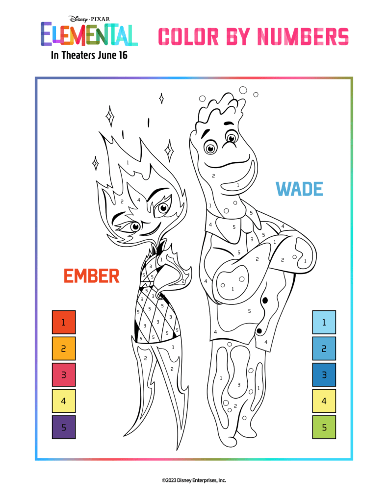 Elemental Coloring Page