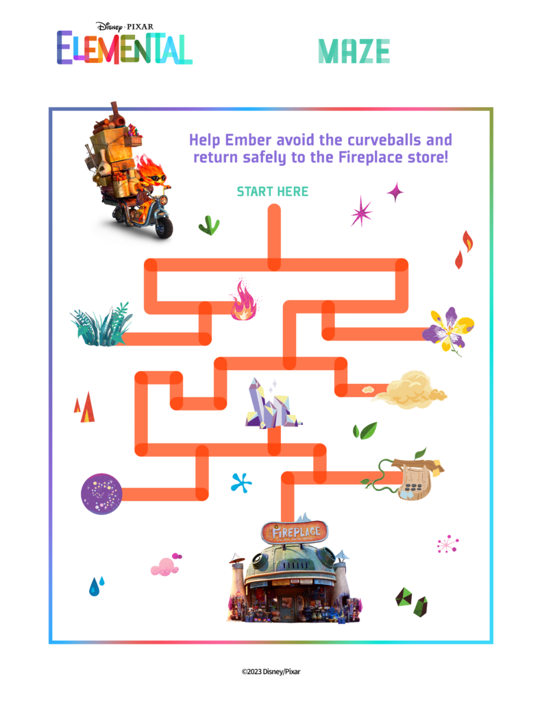 Elemental Maze Activity Sheet