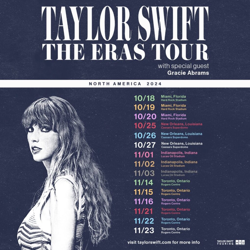 Taylor Swift Eras Tour New Dates