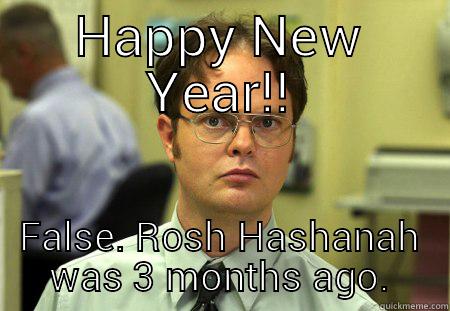 Dwight Rosh Hashanah Meme