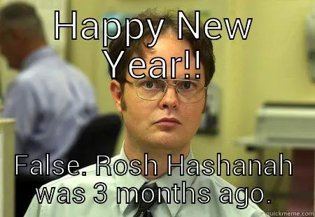 Dwight Rosh Hashanah Meme