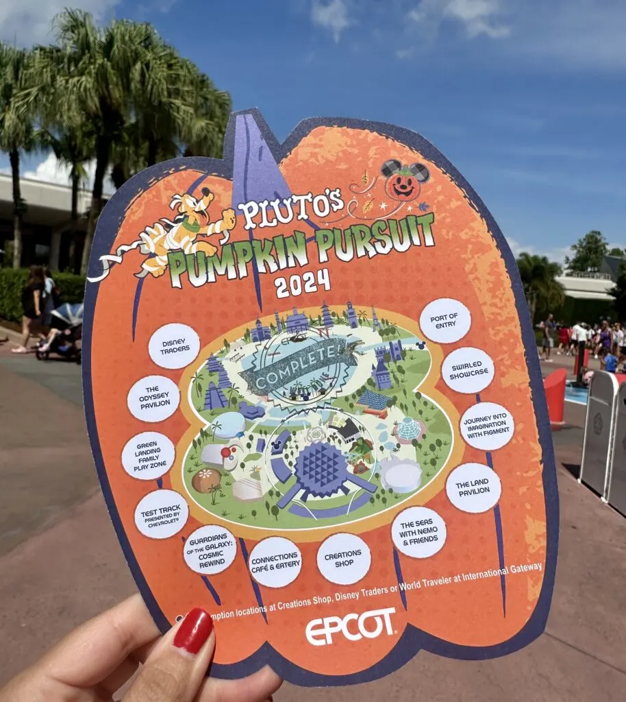 Pluto's Pumpkin Pursuit Map 2024 EPCOT