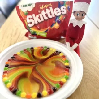 Elf on the Shelf Skittle Rainbow Guide