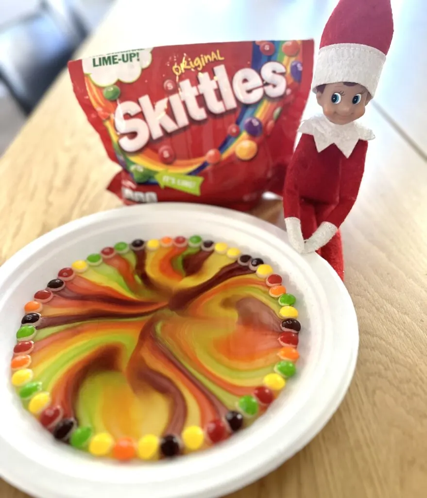 Elf on the Shelf Skittle Rainbow Guide