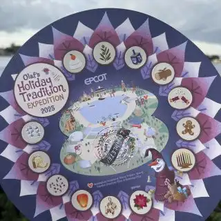 Olaf's Holiday Tradition Map answers