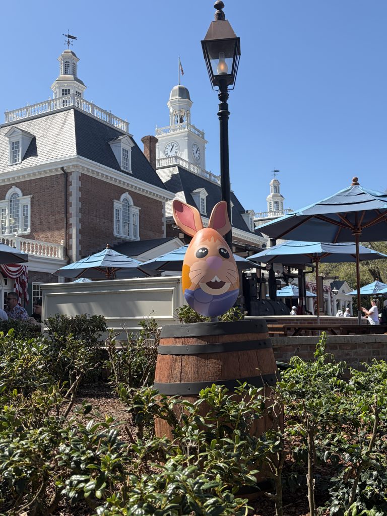 Where to find egg in American Pavilion EPCOT