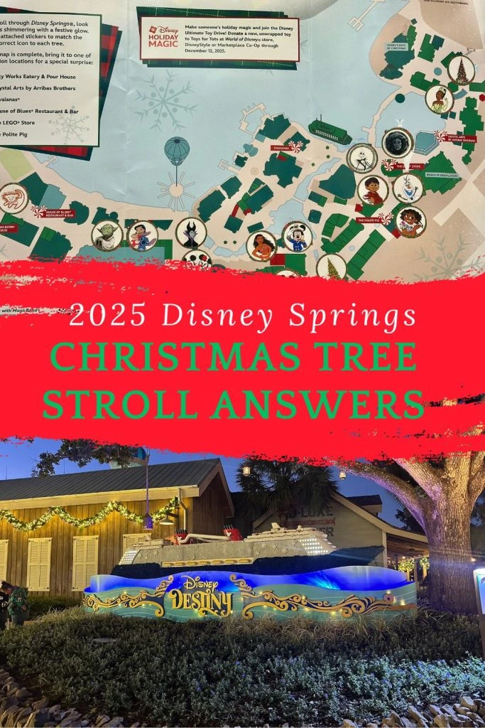 Disney Springs Christmas Tree Stroll Locations 2025
