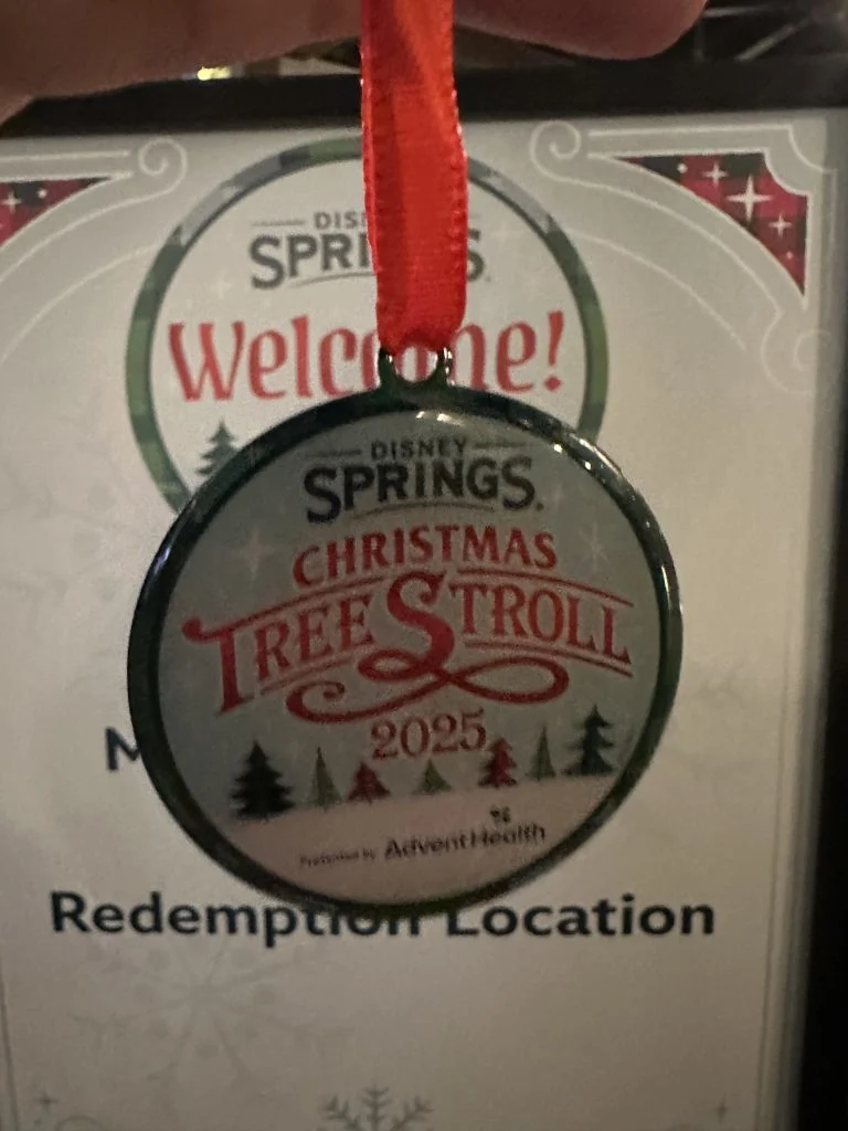 Disney Springs Christmas Tree Stroll Prize
