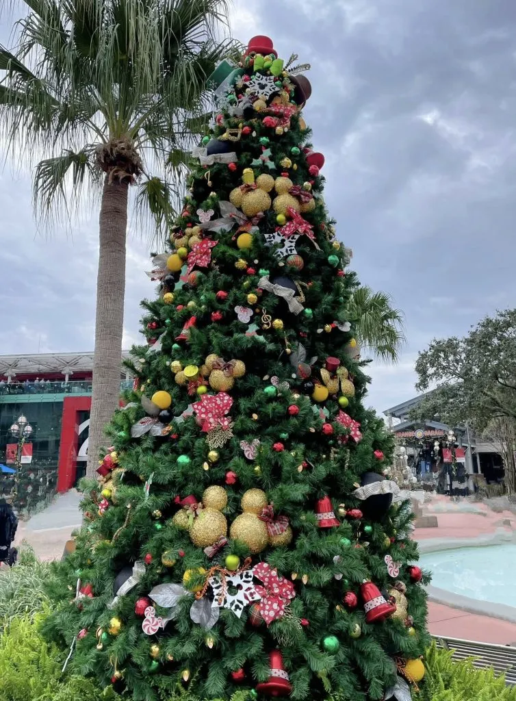 Mickey and Minnie Tree Disney Springs Christmas Tree Stroll
