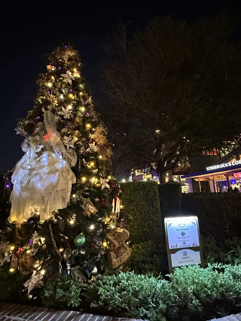 Where to find Haunted Mansion Christmas Tree Disney Springs