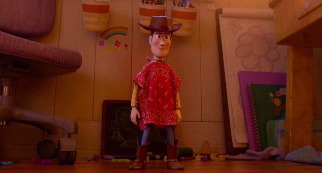Funny Woody poncho quotes Toy Story 5